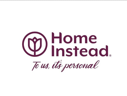 Home Instead Portsmouth logo featuring a flower and slogan.