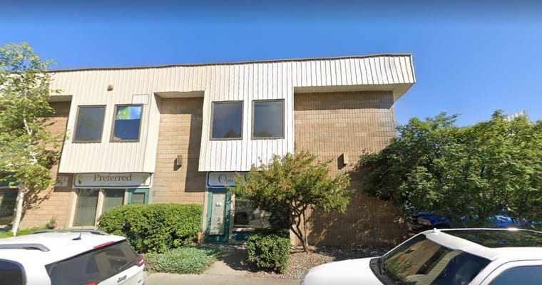 Exterior view of a senior care facility building