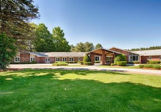 Exterior view of Westgate Center with landscaping