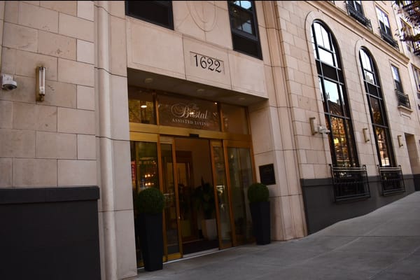 View of the entrance to The Bristal at York Avenue