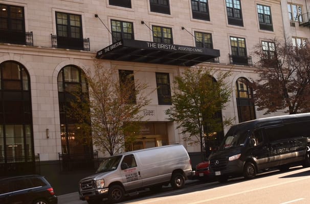 Facade of The Bristal at York Avenue with entrance awning