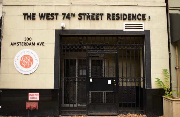 Exterior view of The West 74th Street Residence entrance