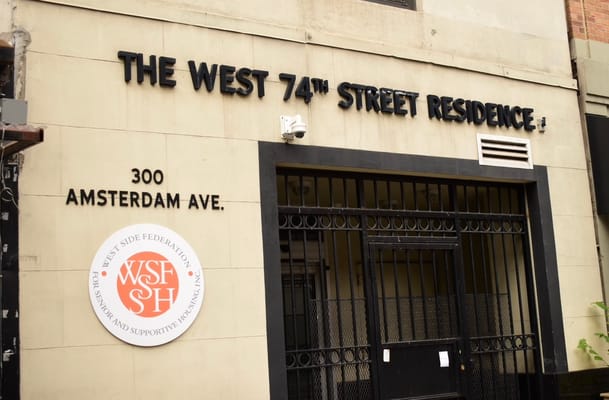 Exterior view of The West 74th Street Residence entrance