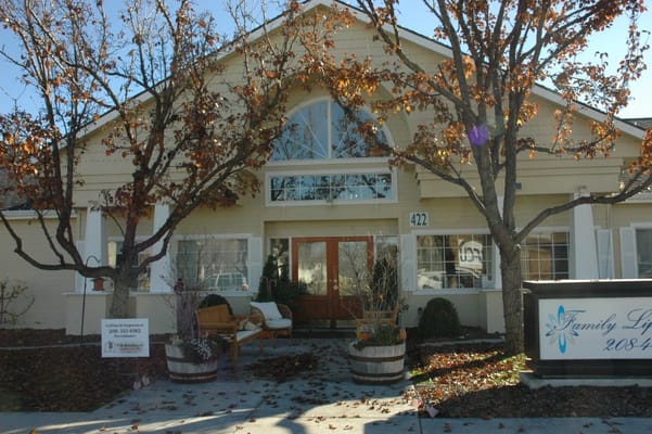 Front entrance of Family Life Memory Care facility