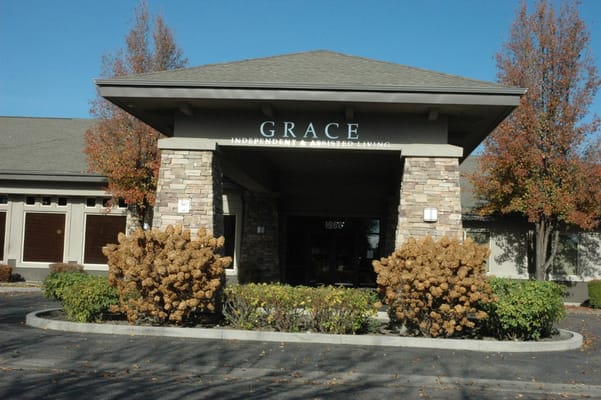 Entrance of Grace Assisted Living facility