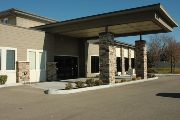 Facade of the Meridian Meadows Assisted Living facility