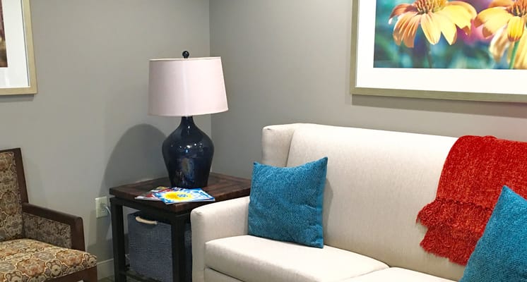 Cozy common area with comfortable seating and decor