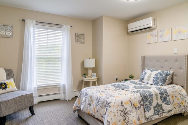 Cozy private resident room with natural light