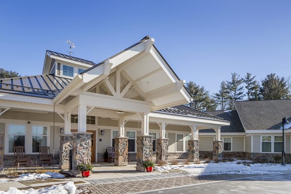 Exterior view of the assisted living facility.