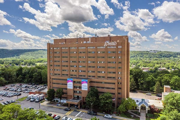 Exterior view of Loretto Health and Rehabilitation Center