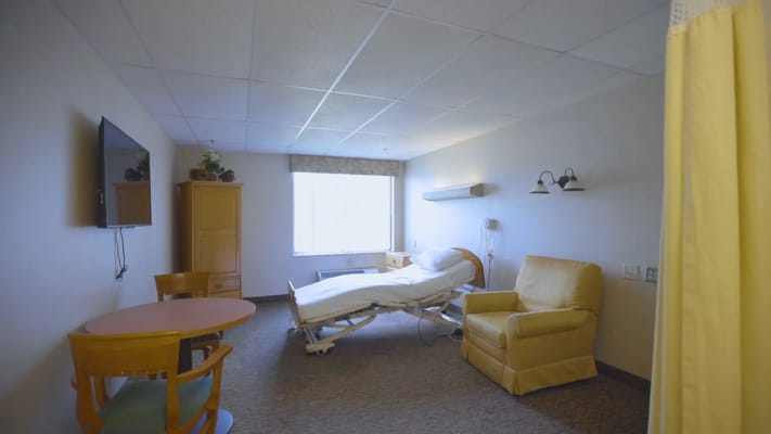 Private room in a senior living facility