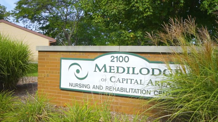 Facility sign for Medilodge of Capital Area