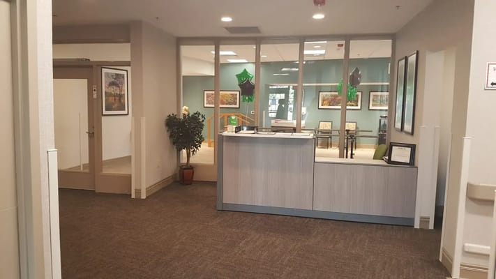 Interior view of the facility's reception area