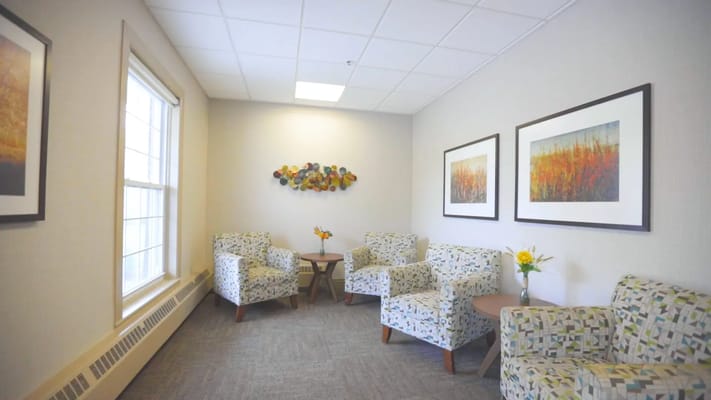 Cozy common area with comfortable seating and decor