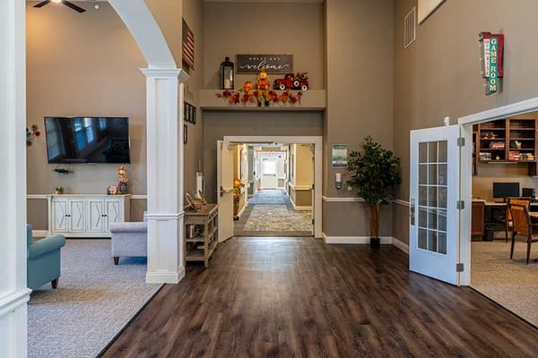 Interior view of a welcoming common area