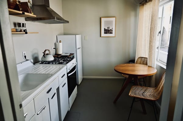 Cozy kitchen with dining table and chairs