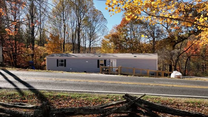 Exterior view of a facility in autumn