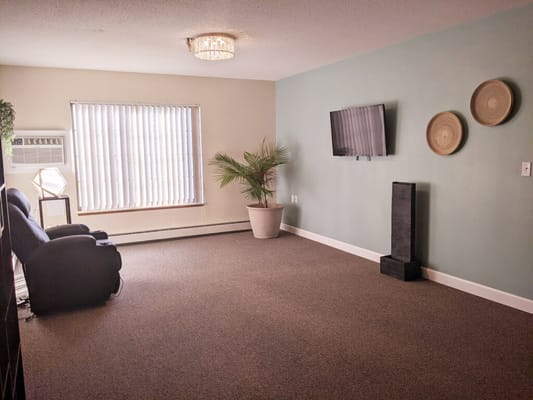 Spacious interior living area with natural light