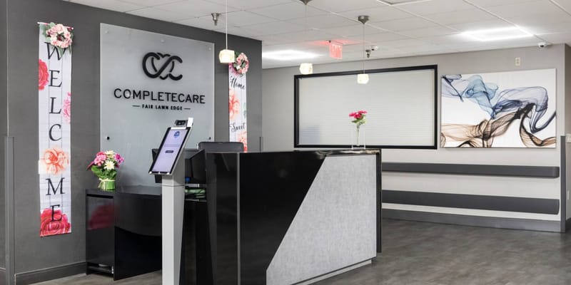 Welcoming reception area with decorative elements