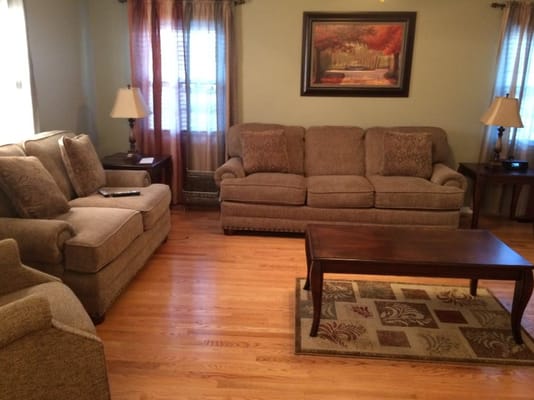 Cozy common area with seating and decor