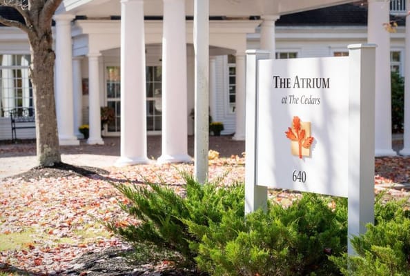 Exterior view of The Atrium at The Cedars