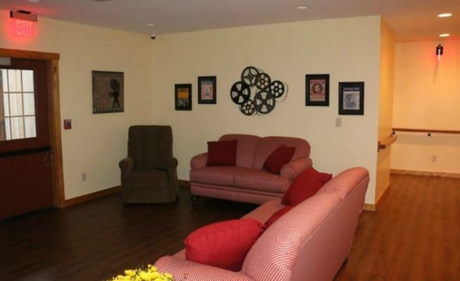 Cozy lounge area with comfortable seating