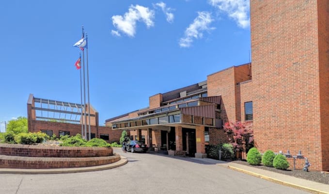 Exterior view of Cottingham Retirement Community entrance