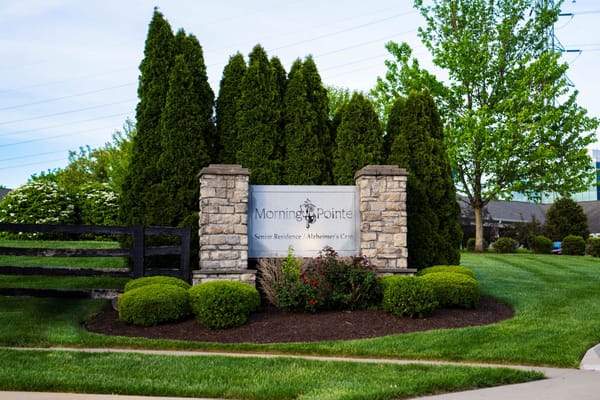 Sign for Morning Pointe Senior Residence and Alzheimer's Care