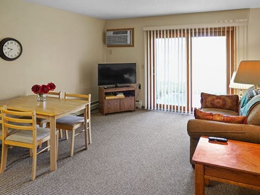 Interior view of a cozy living area with furniture