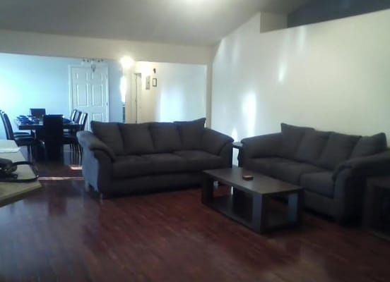 Interior view of a common area with couches