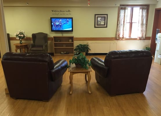 Comfortable seating arrangement in a common area