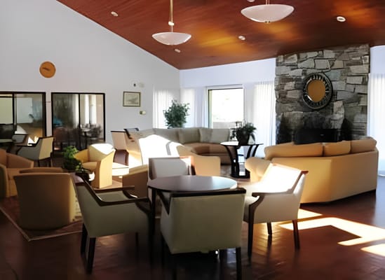 Bright and inviting lounge area with comfortable seating