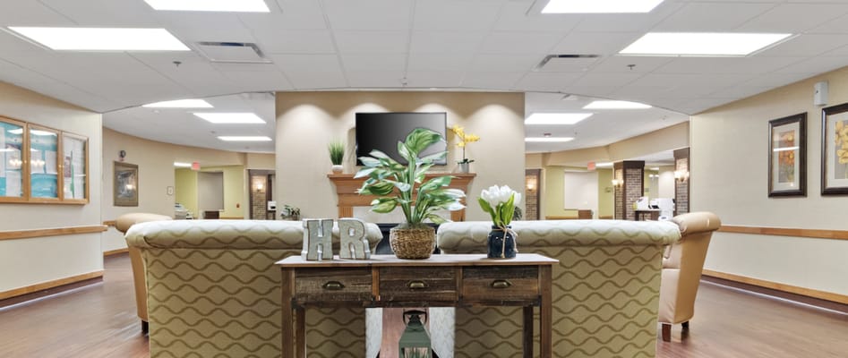 Interior common area with seating and decor