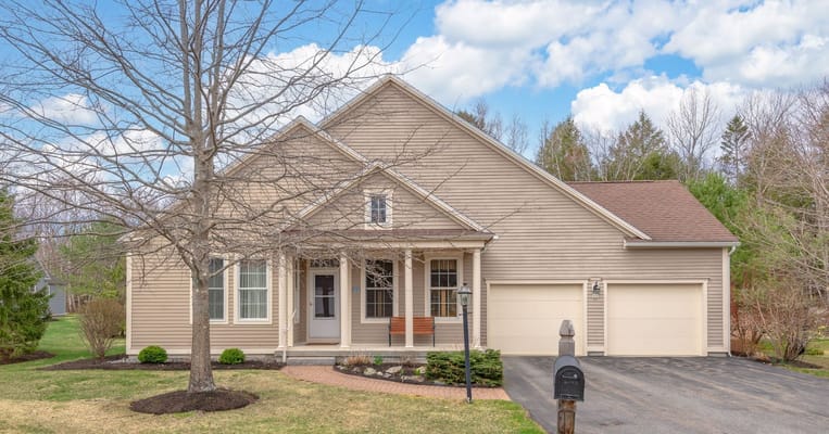 Exterior view of a single-story residential building