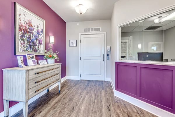 Bright interior lobby with a welcoming design