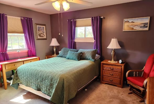 Cozy resident room with a bed and window