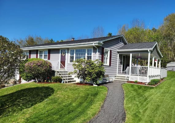 Exterior view of a single-story assisted living facility