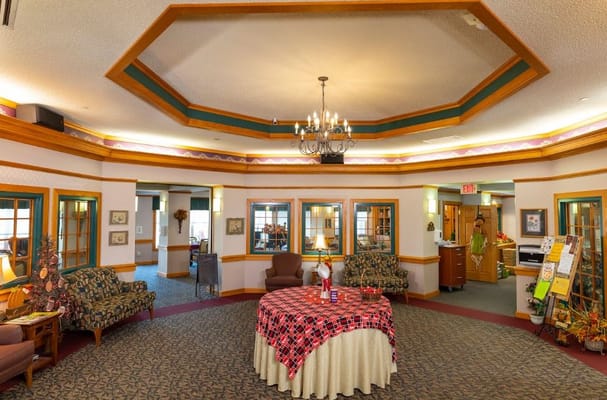 Interior common area with seating and decor