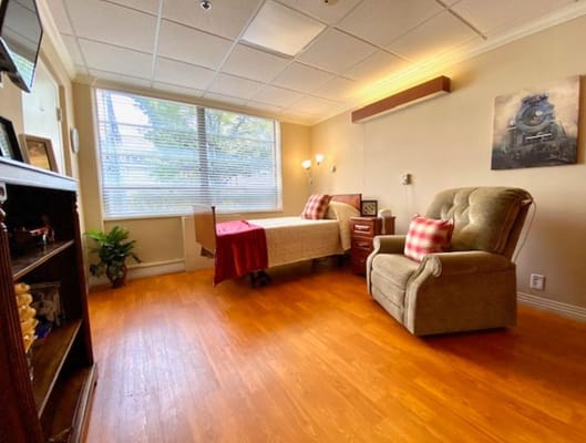 Cozy private resident room with natural light