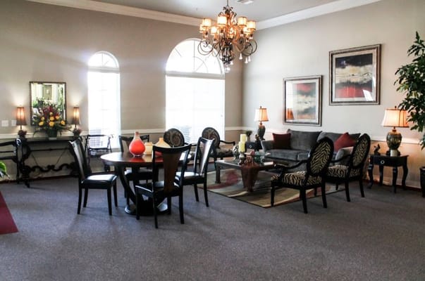 Common area with seating and dining sets