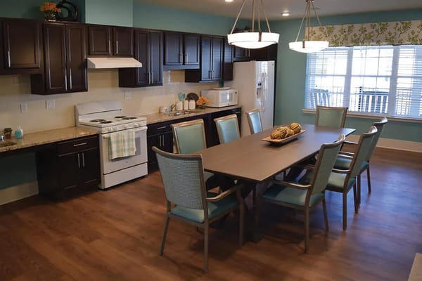 Interior dining area with modern furnishings