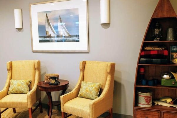 Common area with comfortable seating and decor