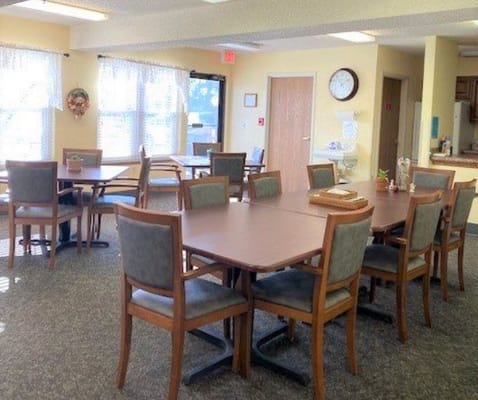 Dining area with tables and chairs in St. Luke's Countryside Villa