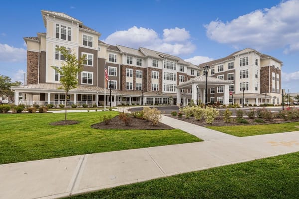 Exterior view of Sunrise of New Dorp senior living facility.