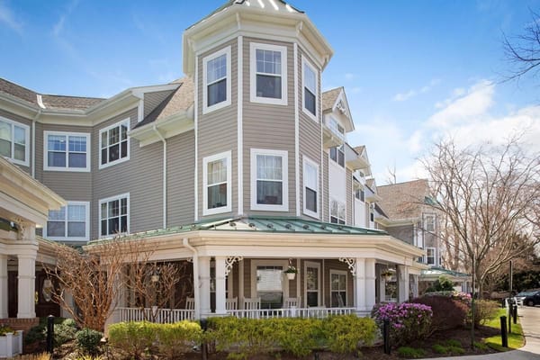 Exterior view of the facility with landscaped gardens