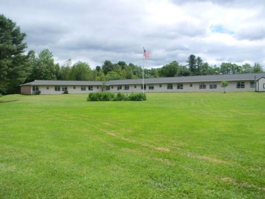 The Meadows senior living facility building and grounds