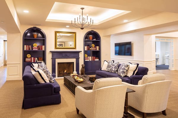 Bright and welcoming common area with seating