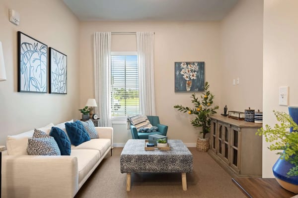 Cozy interior living space with modern decor