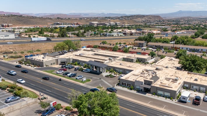 Aerial view of St. George Rehabilitation facility