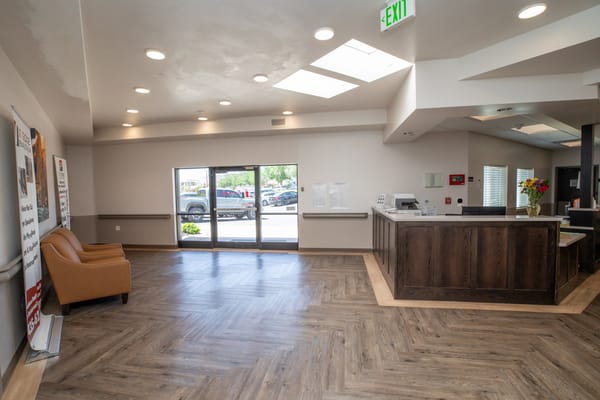 Interior view of the facility's lobby area